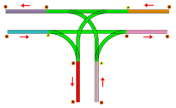 3 Way T Intersection