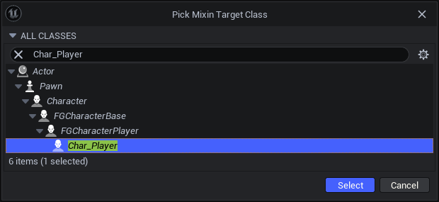 Pick Mixin Target