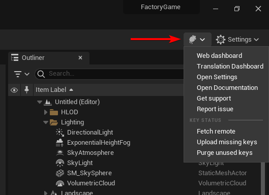 Tolgee button in the editor