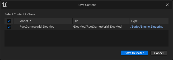 Pick files to save
