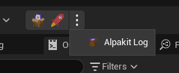 Screenshot of new Alpakit buttons