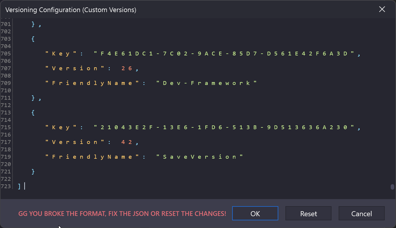 Broken JSON