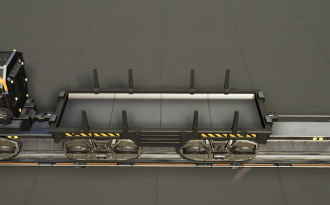 An empty Freight Car.