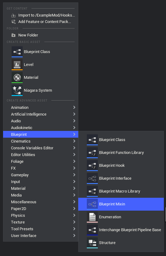 CreateMixinAsset