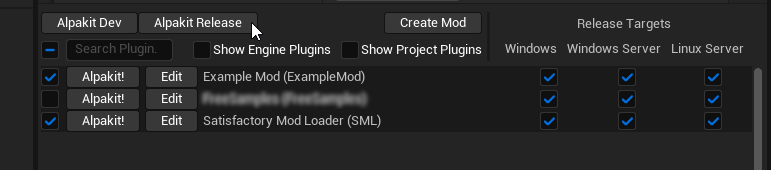 Alpakit Release with Example Mod and SML selected