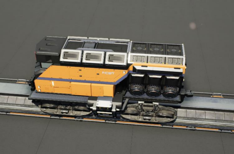 An Engine facing left.
