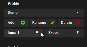 SMM Import/Export screenshot